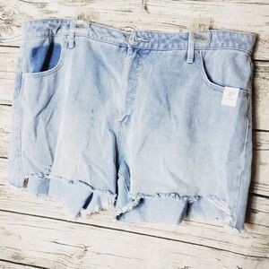 Time And Tru Light Wash High-Rise Denim Shorts Size 20 NWT